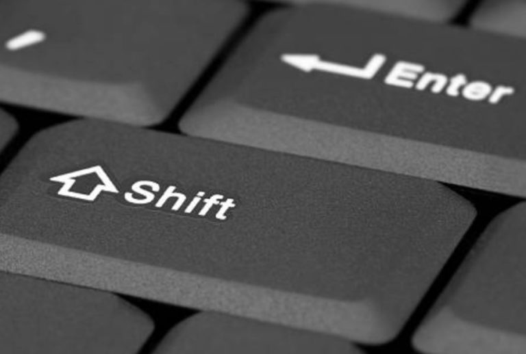 Не работает shift linux